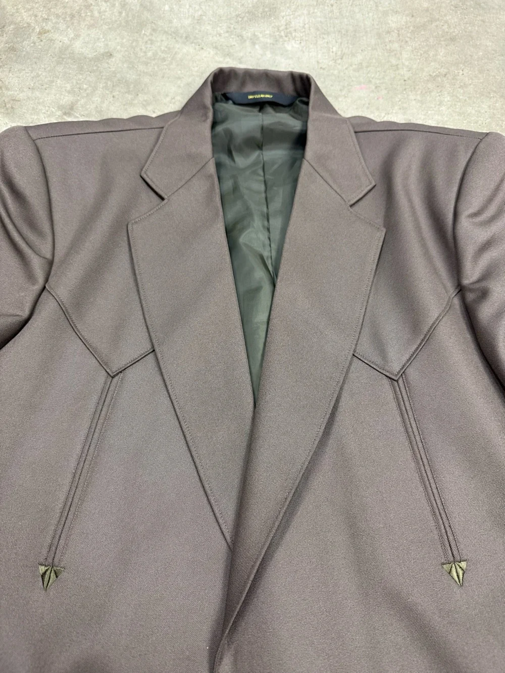 Vintage Dead Stock Mesquite Taupe Brown Western Blazer